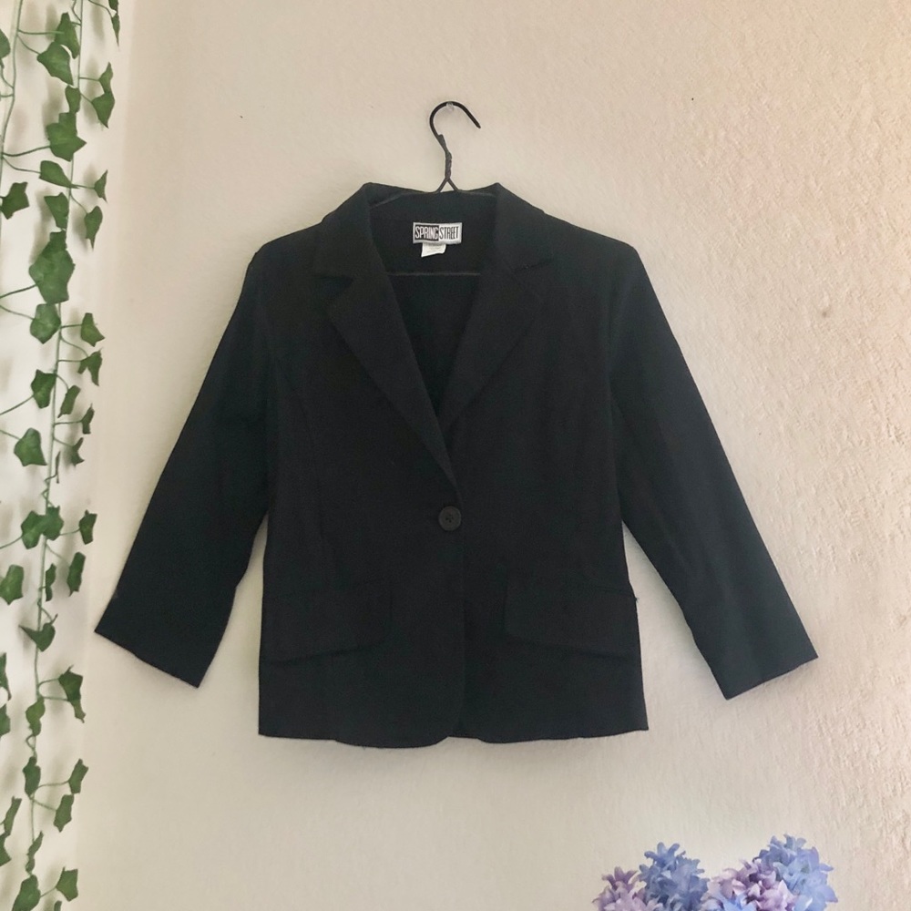Spring Street Black Blazer